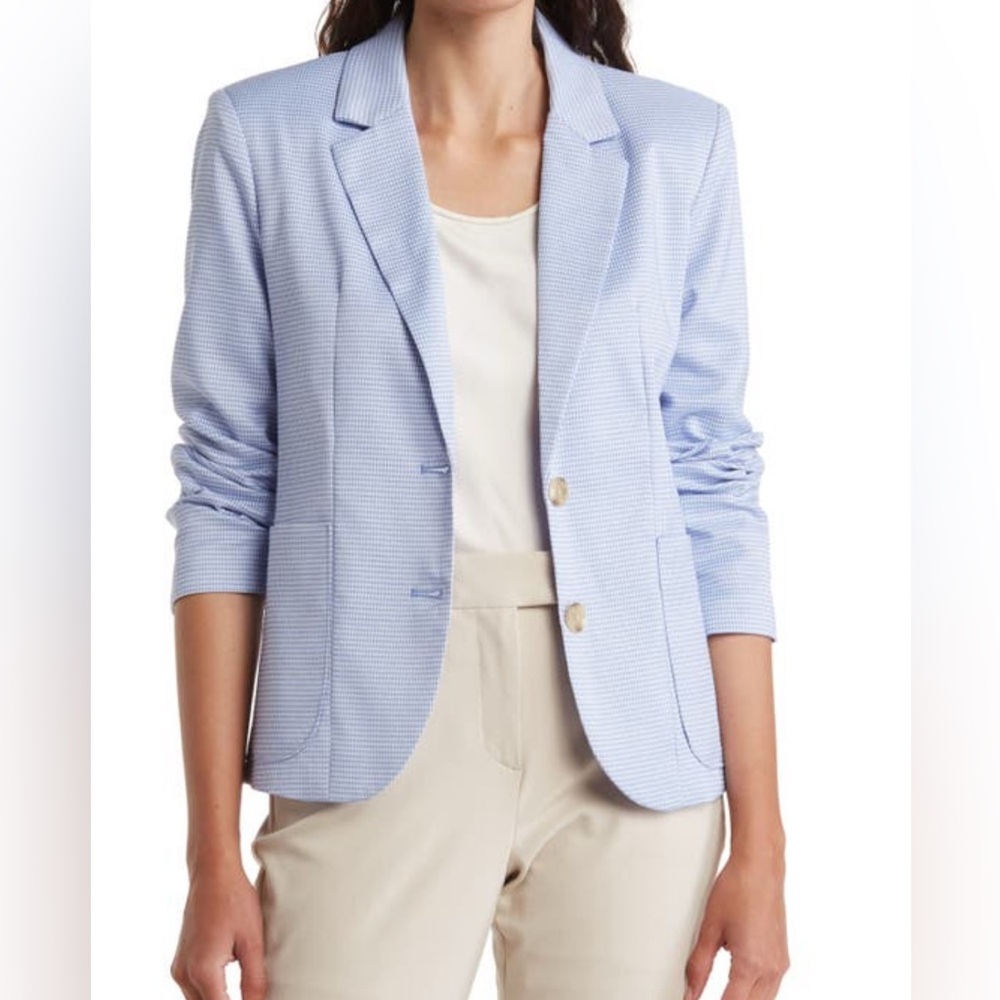 Steve Madden houndstooth two button blazer